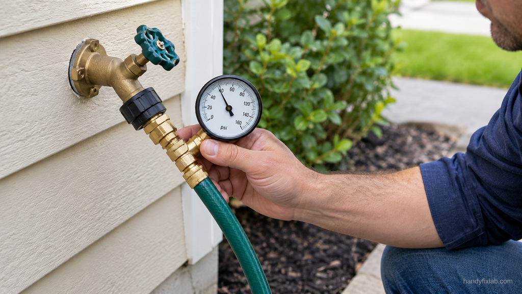 Checking Water Pressure With a Pressure Gauge
