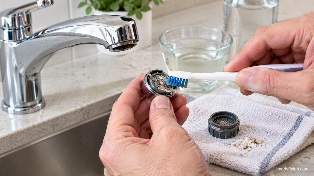 Cleaning a Clogged Faucet Aerator