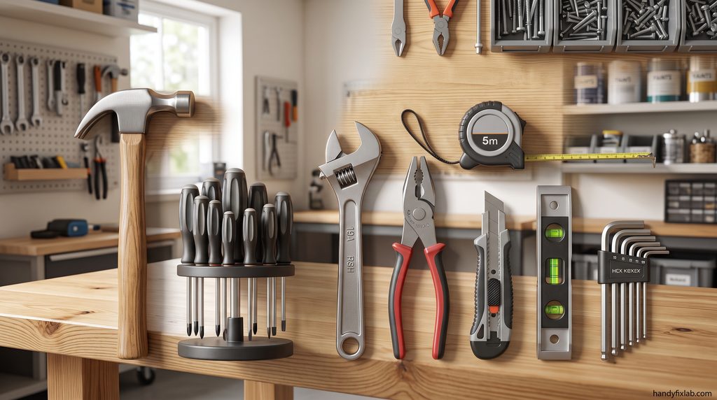 Basic hand tools for common home repairs