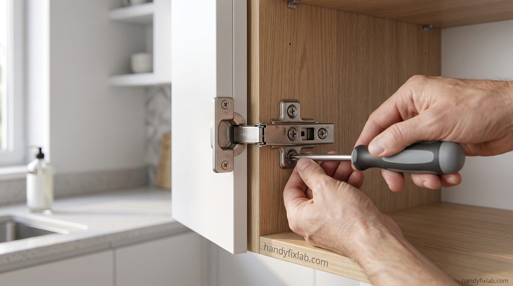 fix a loose cabinet door